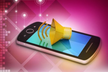 İle akıllı telefon megafon  