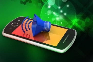 İle akıllı telefon megafon  