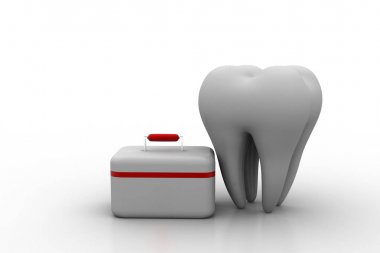 İlk yardım kiti diş ile