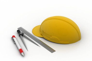 Emanet şapka ile mimari çizim araçları