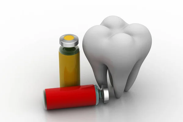 Zahngesundheitskonzept Weißer Zahn — Stockfoto