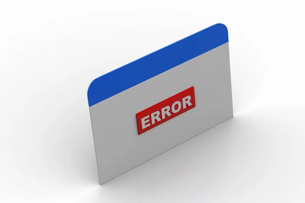 Página Web Mostrando Error — Foto de Stock