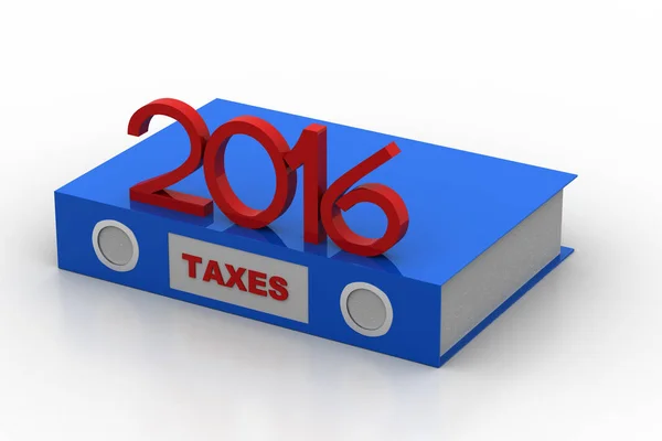 Tax Łatwo 2016 Białym Tle — Zdjęcie stockowe