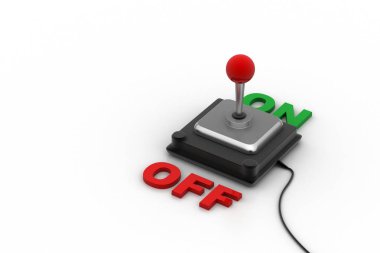 elektrikli cihaz üzerinde gücü için açma/kapatma düğmesi