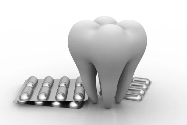 Tooth Capsule Strip — Stock Photo, Image