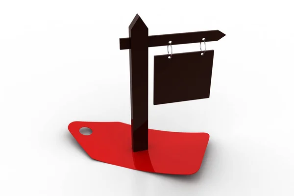 Direction Arrow Price Tag — Stock Photo, Image