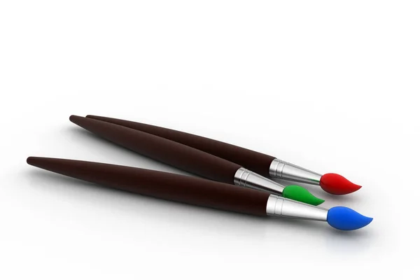 3d illustration of Paint brush — Stock Photo, Image