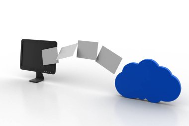 bir bulut ağ sunucusuna transfer veri 