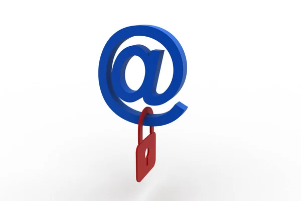 Концепція безпеки електронної пошти — стокове фото