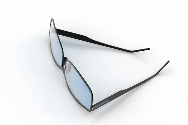 3D иллюстрация стекла для глаз — стоковое фото