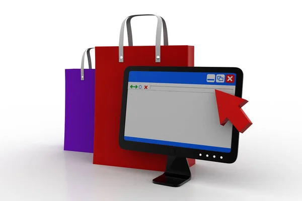 Concepto de compras online — Foto de Stock