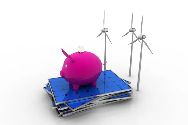 Investment in renewable energy concept — Stock Photo, Image