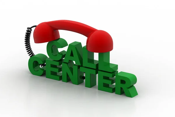 3D obrázek Call centrum koncept — Stock fotografie