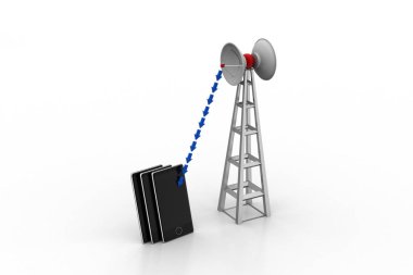 Sinyal kule ile akıllı telefon