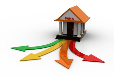 Banka ile farklı yolları bina