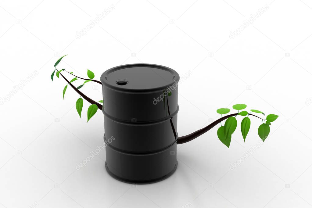 barrel of bio fuel, environment concept