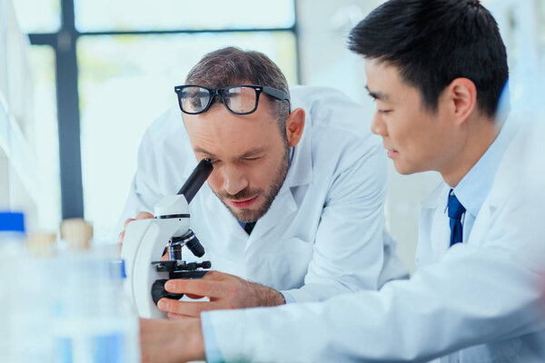 Scientists working in lab 