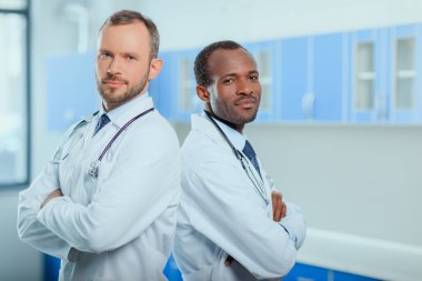 doctors in medical uniforms clipart