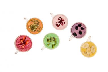 taze meyve smoothies 