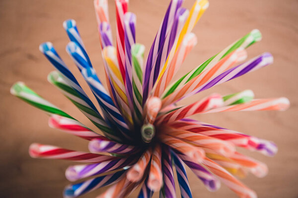 colorful straws