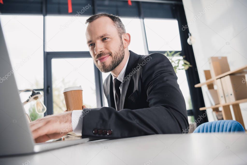 happy young businessman