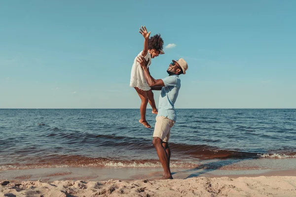 Afro-americanos pai e filha — Fotografia de Stock