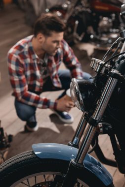klasik motosiklet Far 