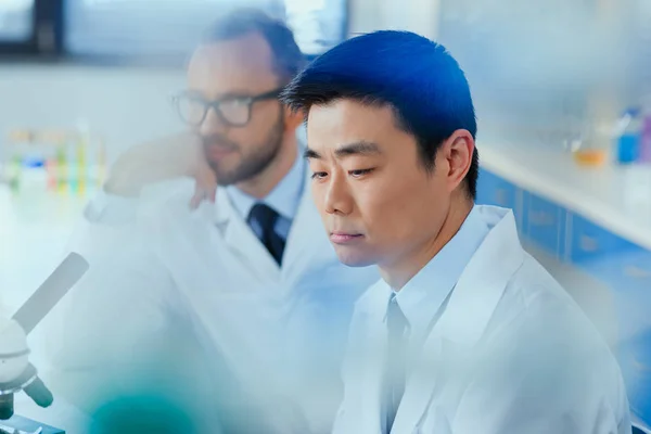 Scientists working in lab — Stock Photo