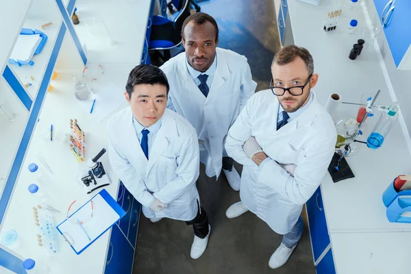 Scientists working in lab — Stock Photo