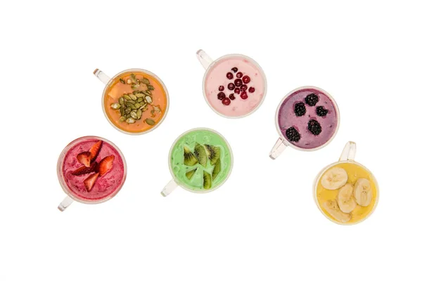 Smoothies mit frischem Obst — Stockfoto