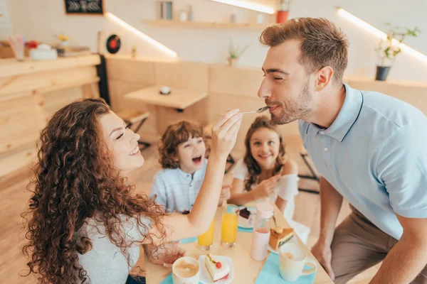 Family cafe — Stock Photo