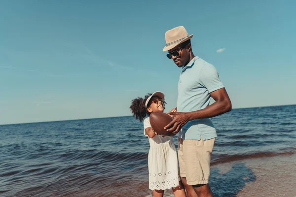 Père et fille afro-américains — Photo de stock