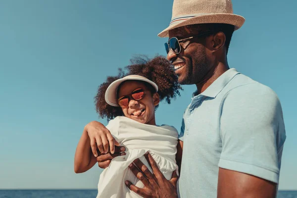 Père et fille afro-américains — Photo de stock