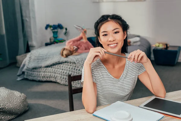 Studying at home — Stock Photo