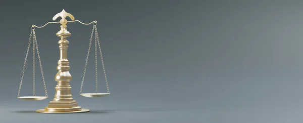 Scales of justice,concept of law and justice, 3d render illustration