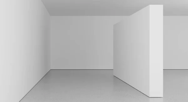 High definition empty white room, 3d rendering — ストック写真