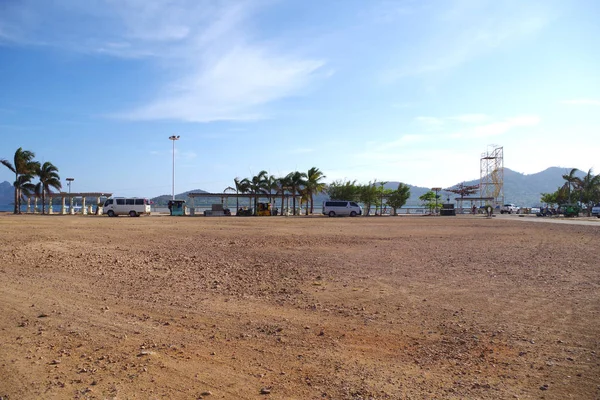 Blick Auf Eine Hafengegend Der Koroneninsel Philippinen Horizont Gibt Eine — Stockfoto