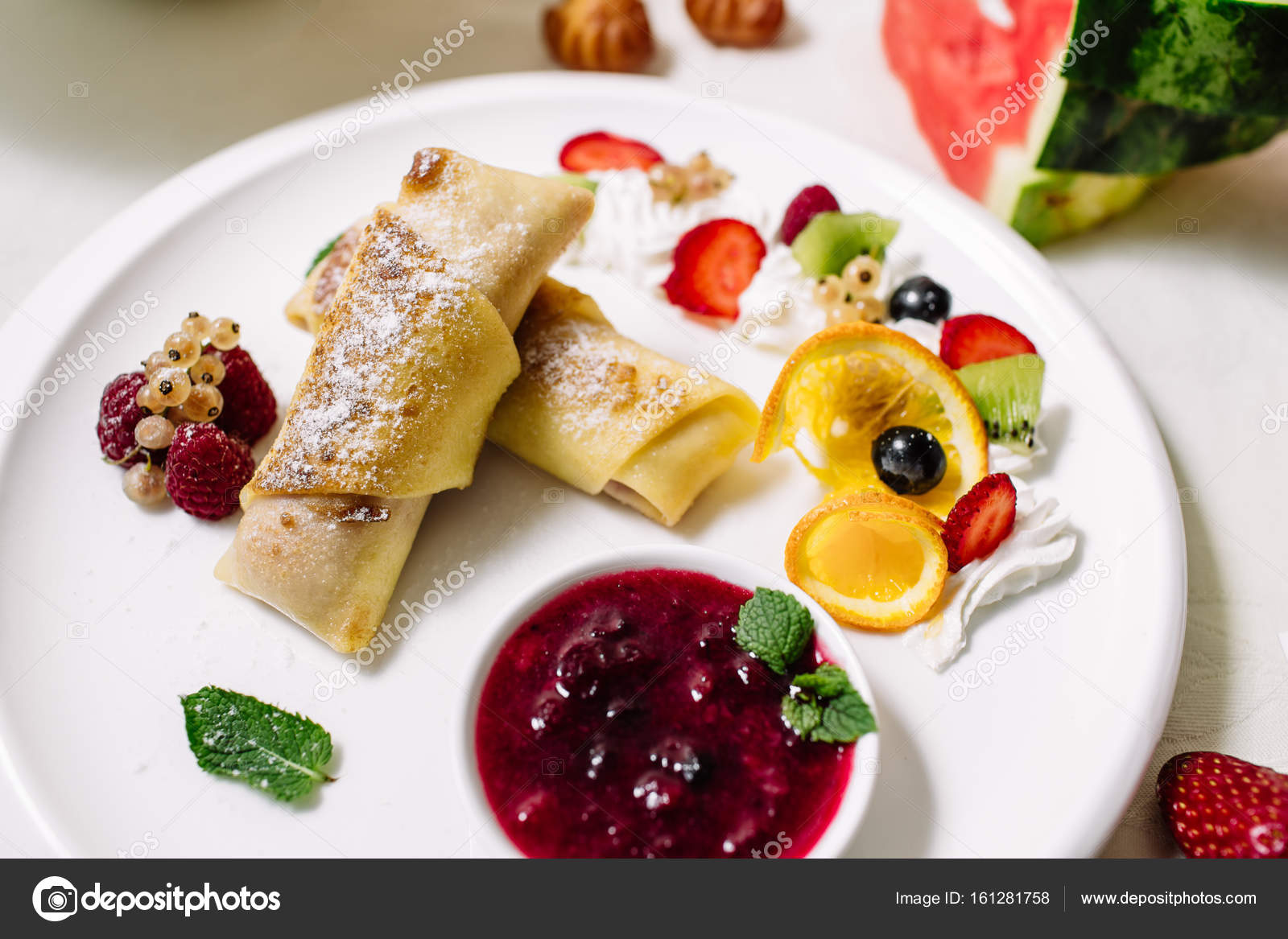 Cottage Cheese Pancake Like Bear Selective Focus Shot For A