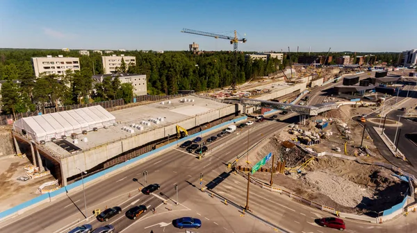 Keh I 'in Keilaniemi' de inşaatı, seçici odaklanma