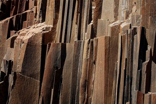 Detail Shot Famous Organ Pipes Rock Formations Damaraland Namibia Southern — Stock Photo, Image