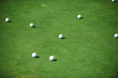 Golf topları yakın çekim