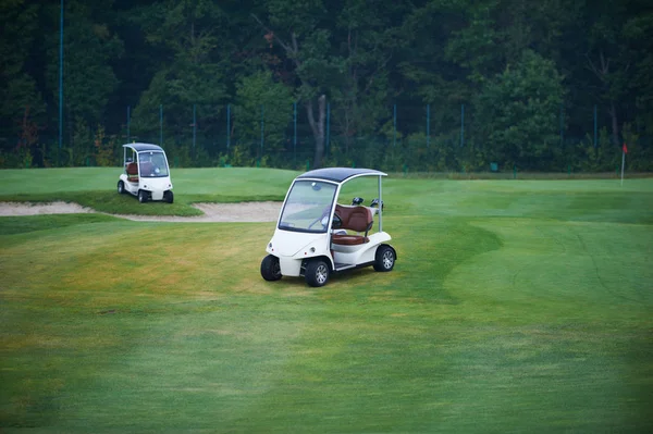 Dwa Wózki golfowe — Zdjęcie stockowe