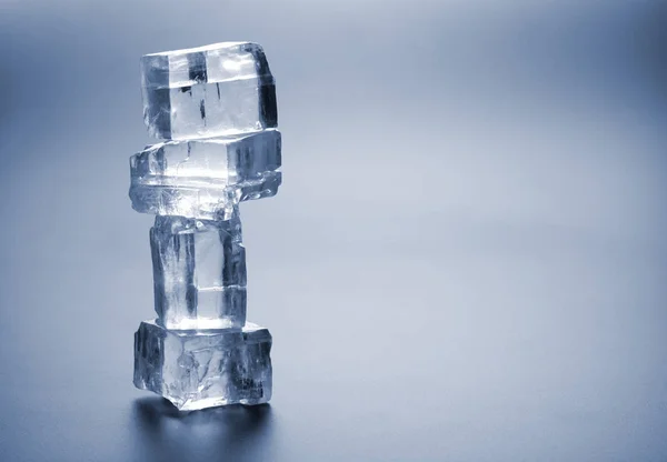 Pyramid of ice cubes — Stock Photo, Image