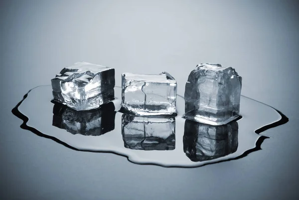 Group of melted ice cubes — Stock Photo, Image