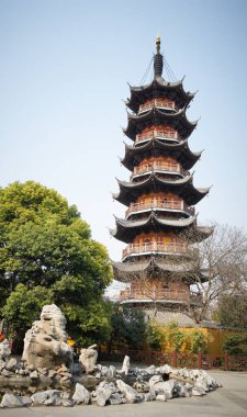 Eski Longhua Pagoda Shanghai, Çin