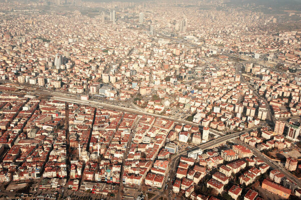 Aerial view of Istanbul.