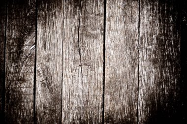 Vinyet etkisi ile ağartılmış ahşap plakalar arka plan. Yaşlı ışık rustik doku.