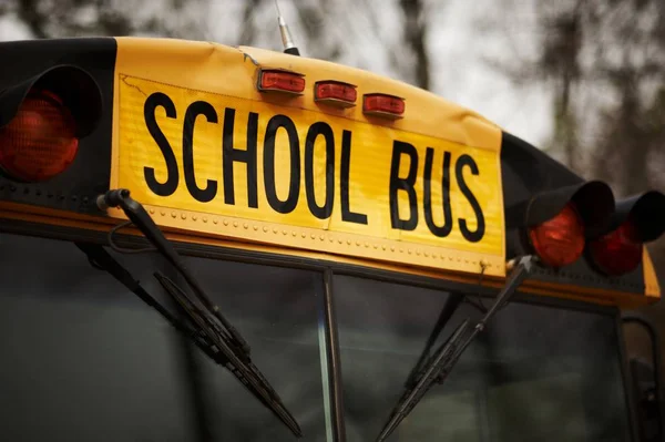 North American school bus windshield