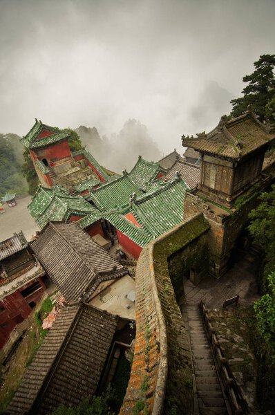 The roofs of the monasteries of Wudang.