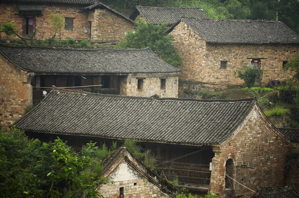 Rovine dell'antico villaggio cinese — Foto Stock